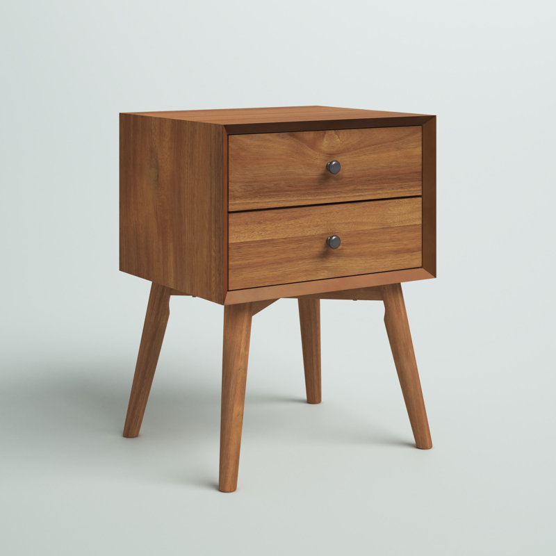 Lafever 1 drawer solid wood nightstand mercury row discount